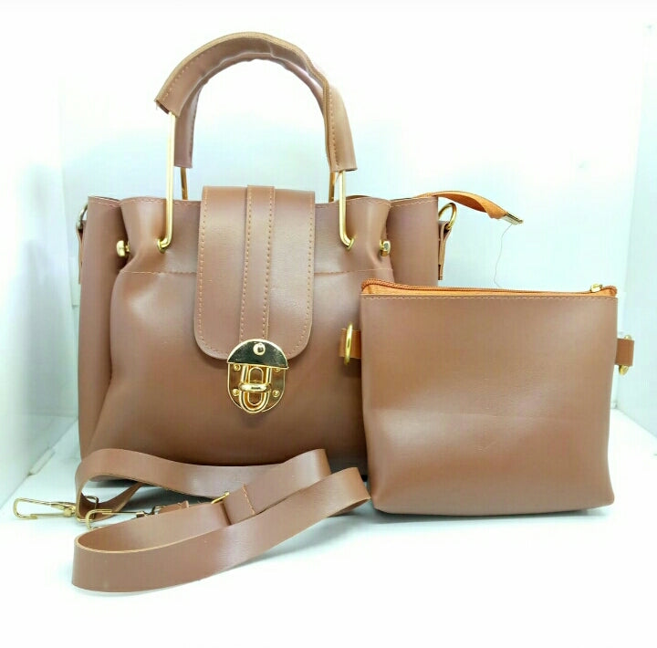Versatile 2-Piece Leather Purse Set – Chic & Functional