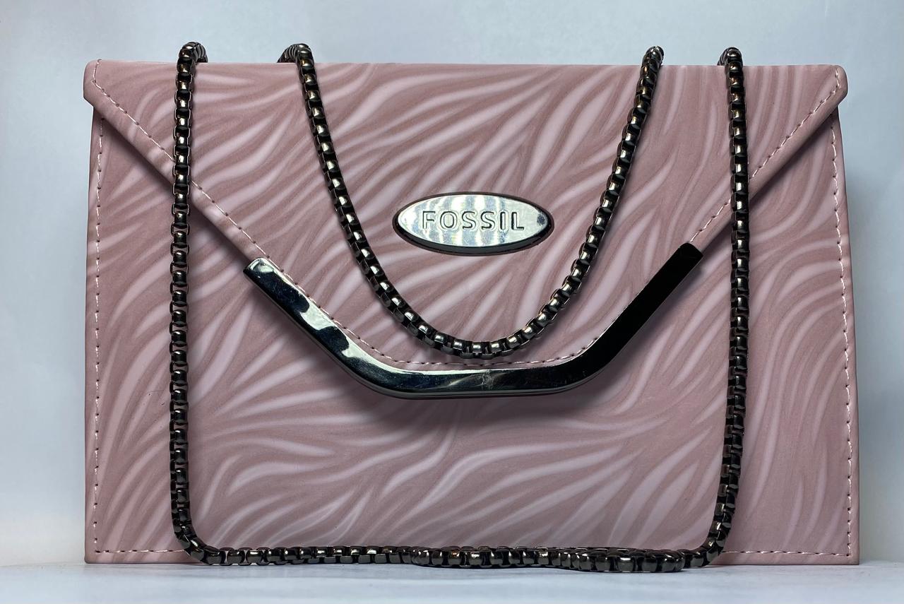 Elegant Fossil Chain Shoulder Bag - Stylish Women's Handbag for Every Occasion