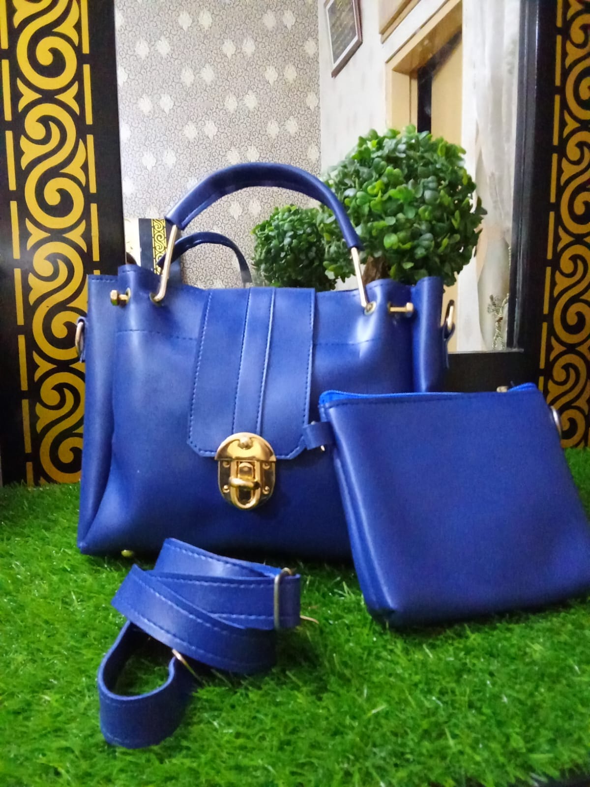 Versatile 2-Piece Leather Purse Set – Chic & Functional