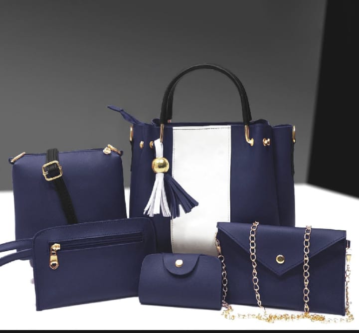 Fashionable 5-Piece Designer Leather Bag Set- Durable &stylish