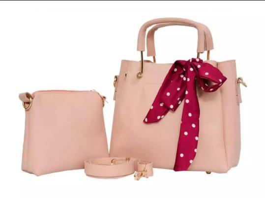 Stylish Women's 2-Piece Leather Bag Combo – Hand Bag & Pouch