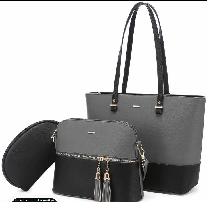 Trendy 3-Piece Soft Leather Purse Set – Ideal for Every Occasion