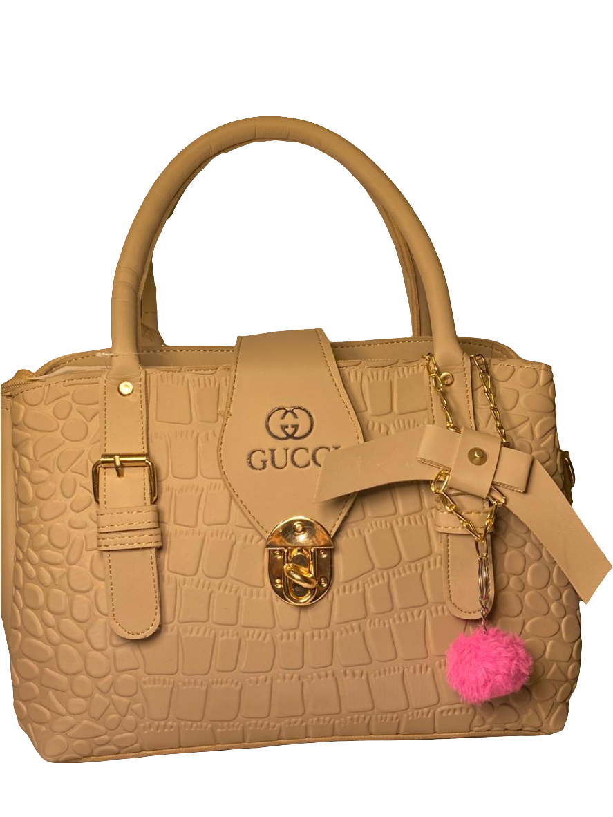 Luxury-Inspired Croc-Embossed Handbag – Elegant Top Handle Purse