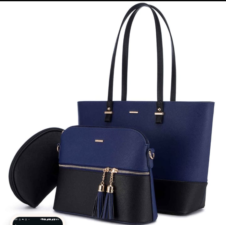 Trendy 3-Piece Soft Leather Purse Set – Ideal for Every Occasion